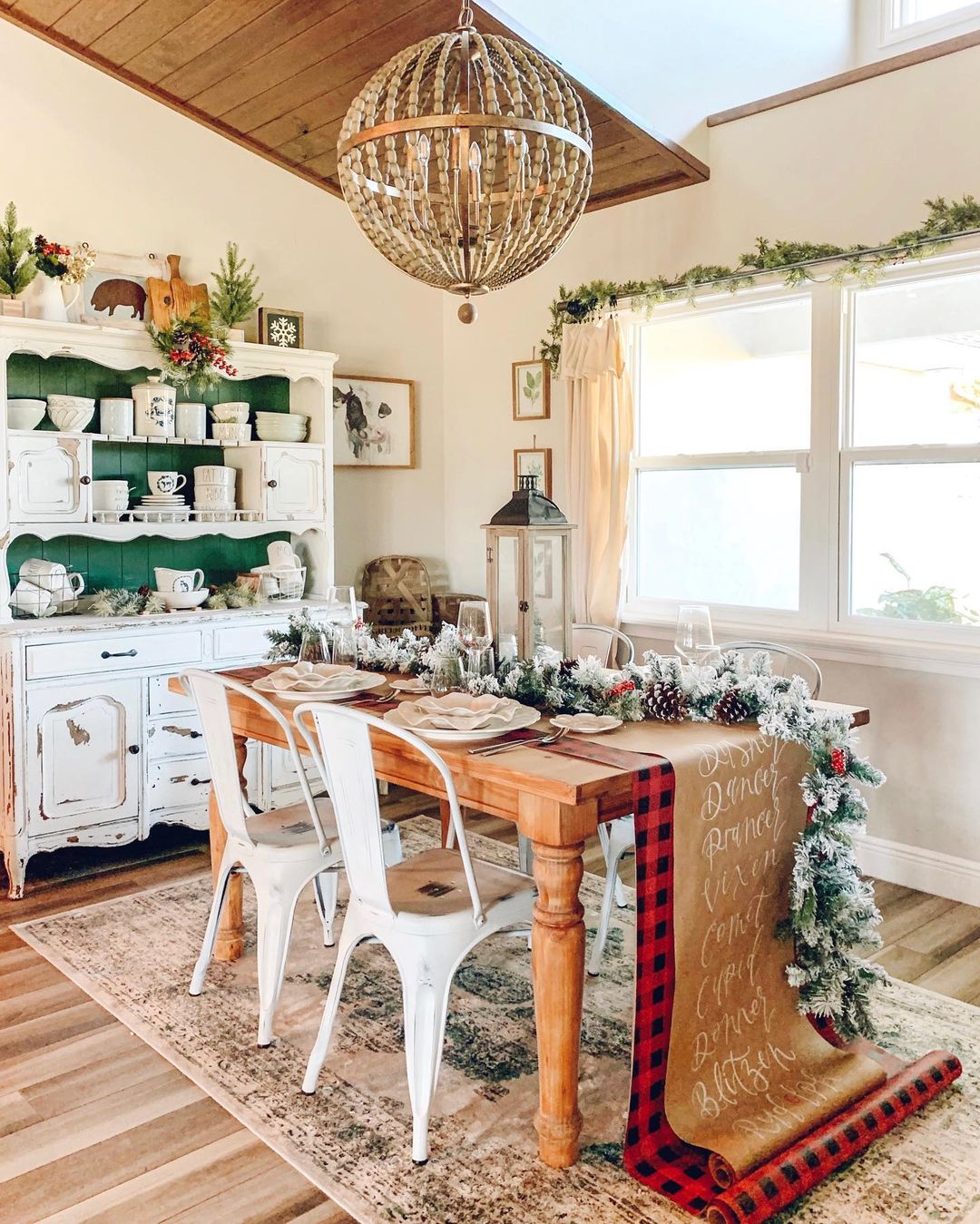 Festive wrap table runner