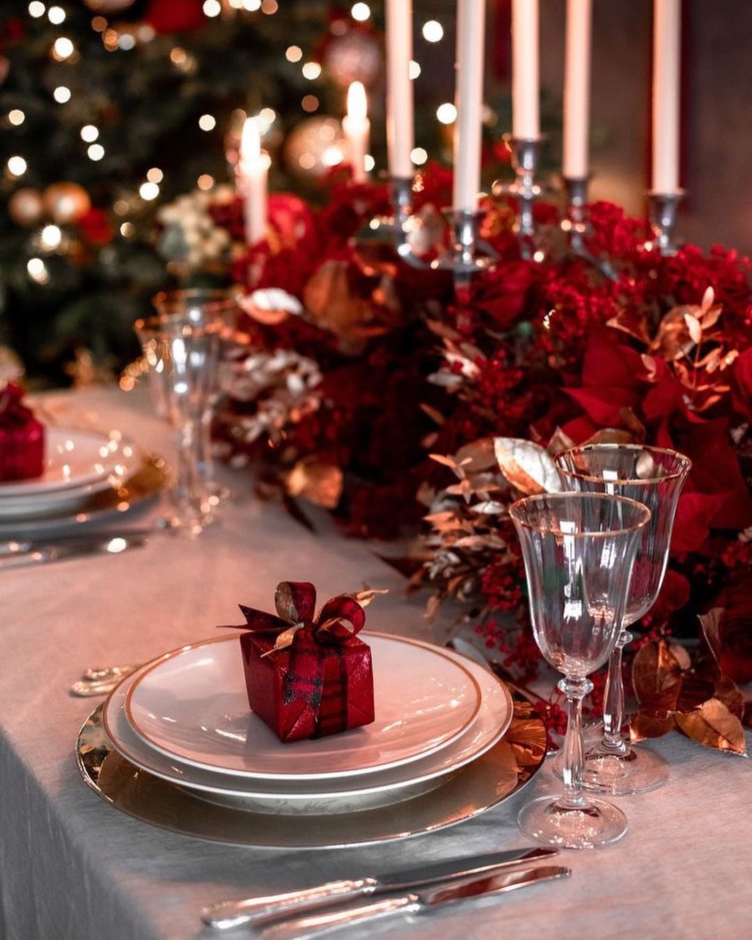 Red and Gold Centrepiece