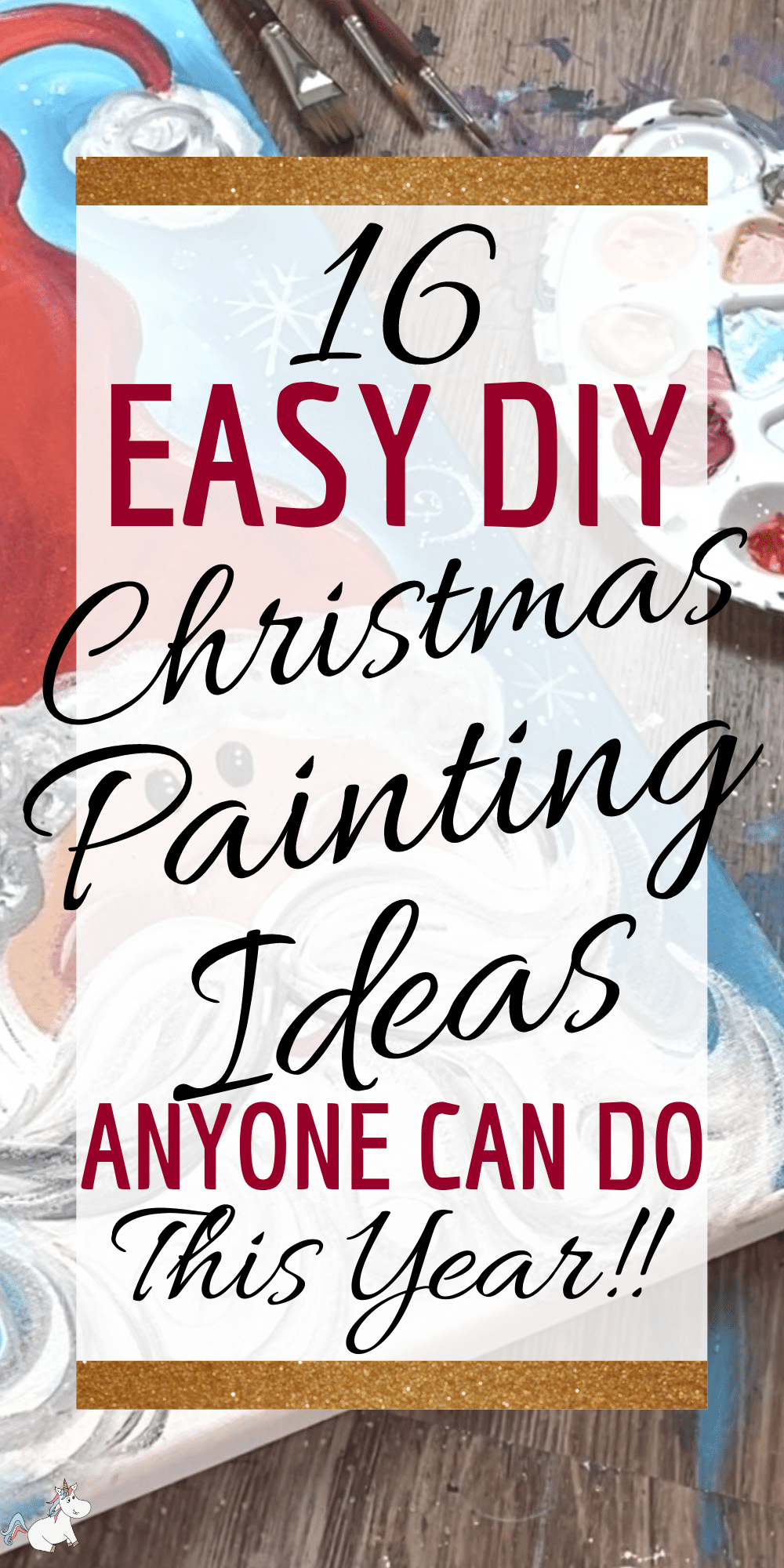 easy christmas paintings