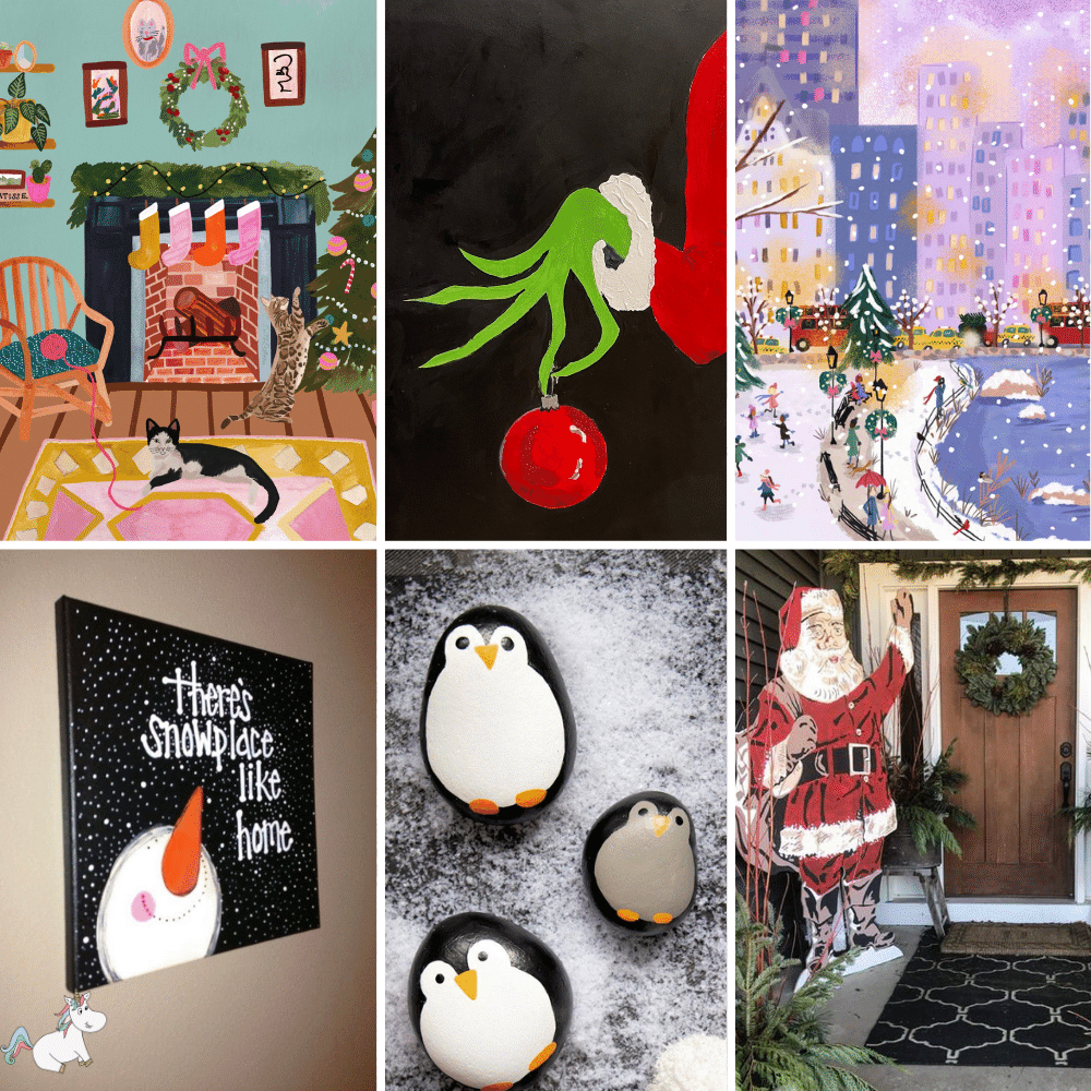 Easy Painting Ideas For Beginners Christmas Bountiful Blogs Slideshow