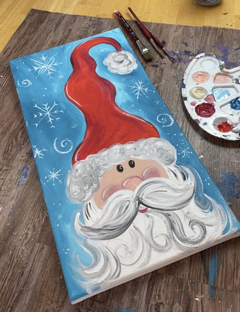 16 Easy Christmas Painting Ideas Anyone Can Do! - The Mummy Front