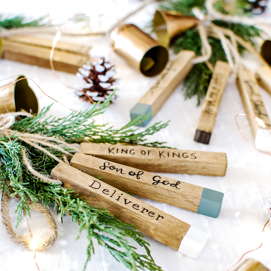 Names of Jesus Wood Ornaments