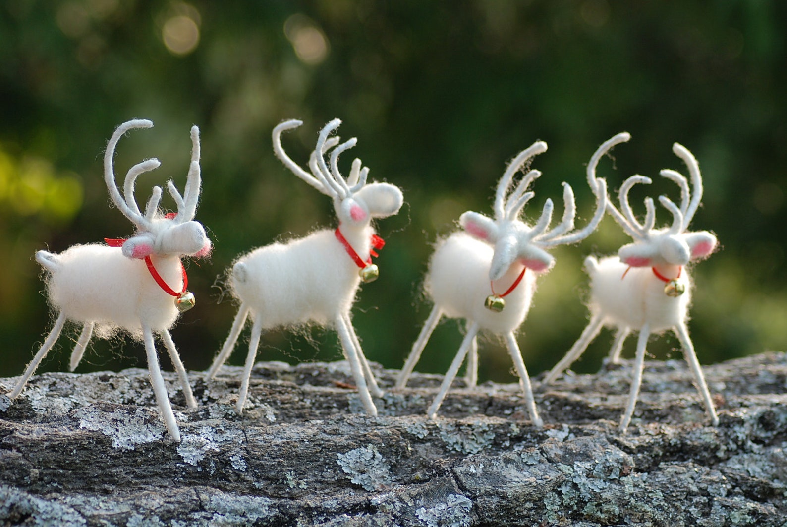 Felt reindeer decoration
