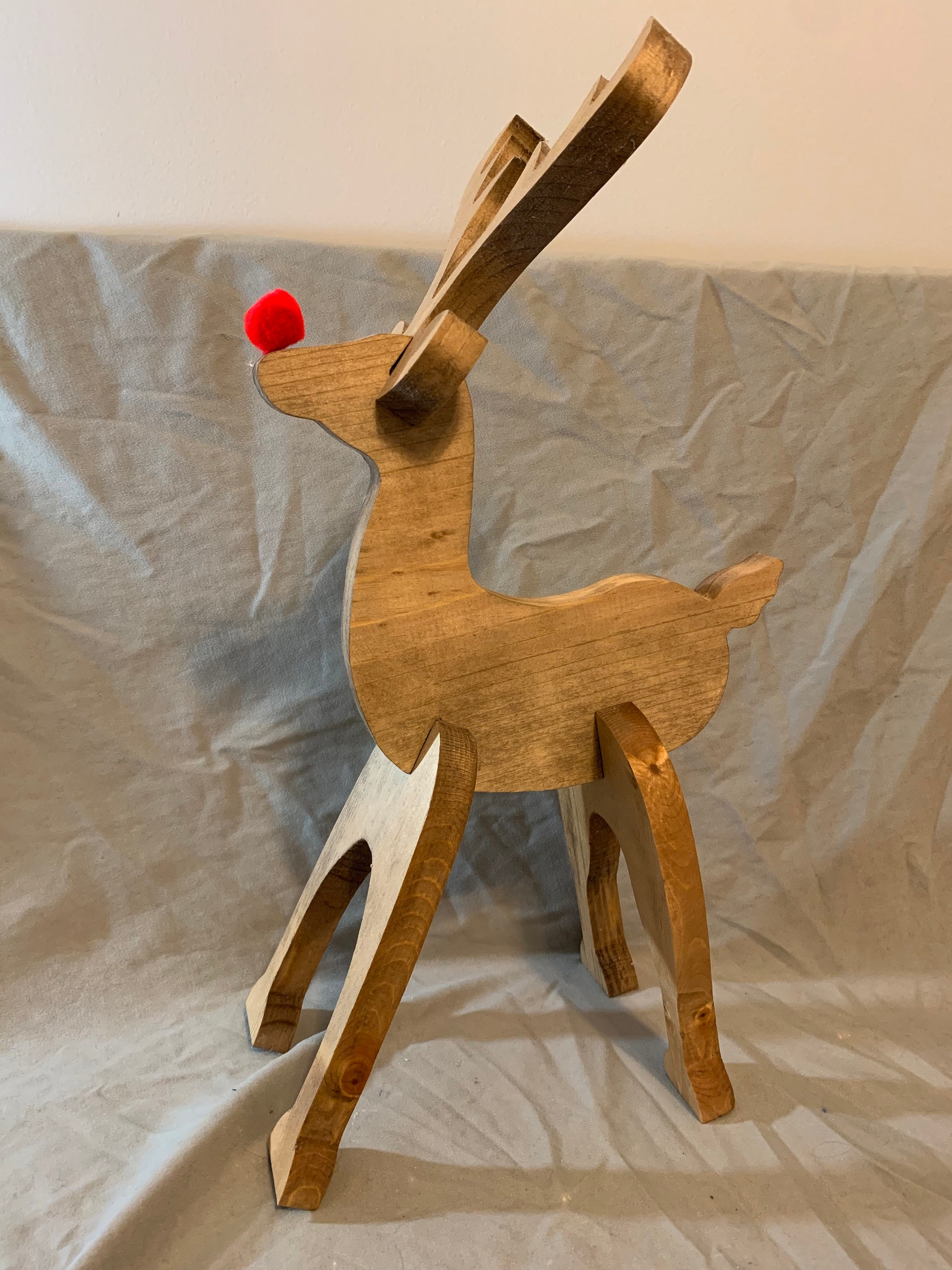 wooden reindeer