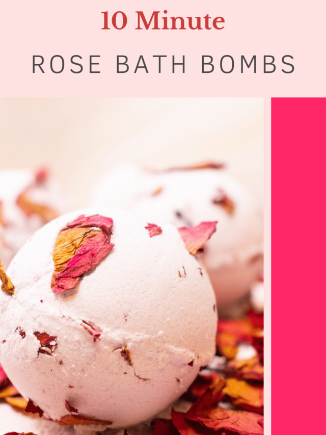 How to Make Bath Bombs with Rose Petals