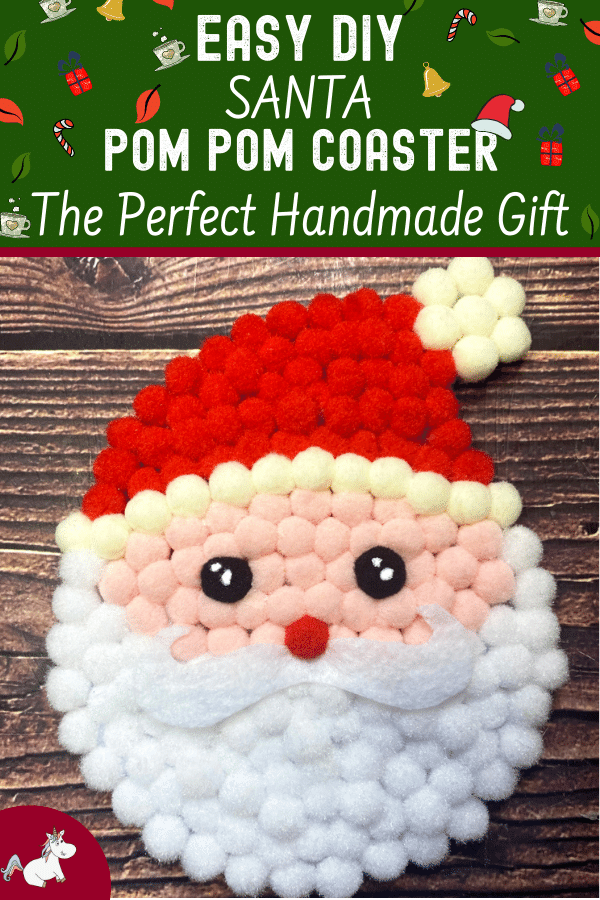 Create These Adorable Santa Pom Pom Coasters In Minutes! This easy tutorial will show you how to make these adorable Santa pom pom coasters in minutes. Perfect for the holidays, these festive coasters are a great way to add some extra cheer to your home. Plus, they make a great gift for friends and family!