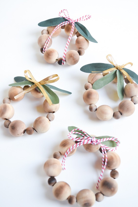 Wood Bead Ornaments