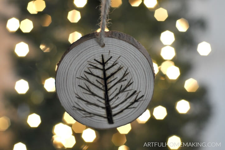 Wood slice ornaments