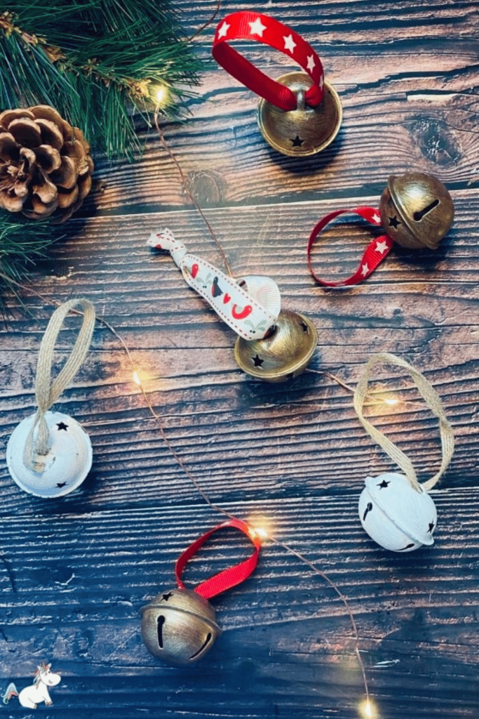 Handmade Christmas bell ornaments