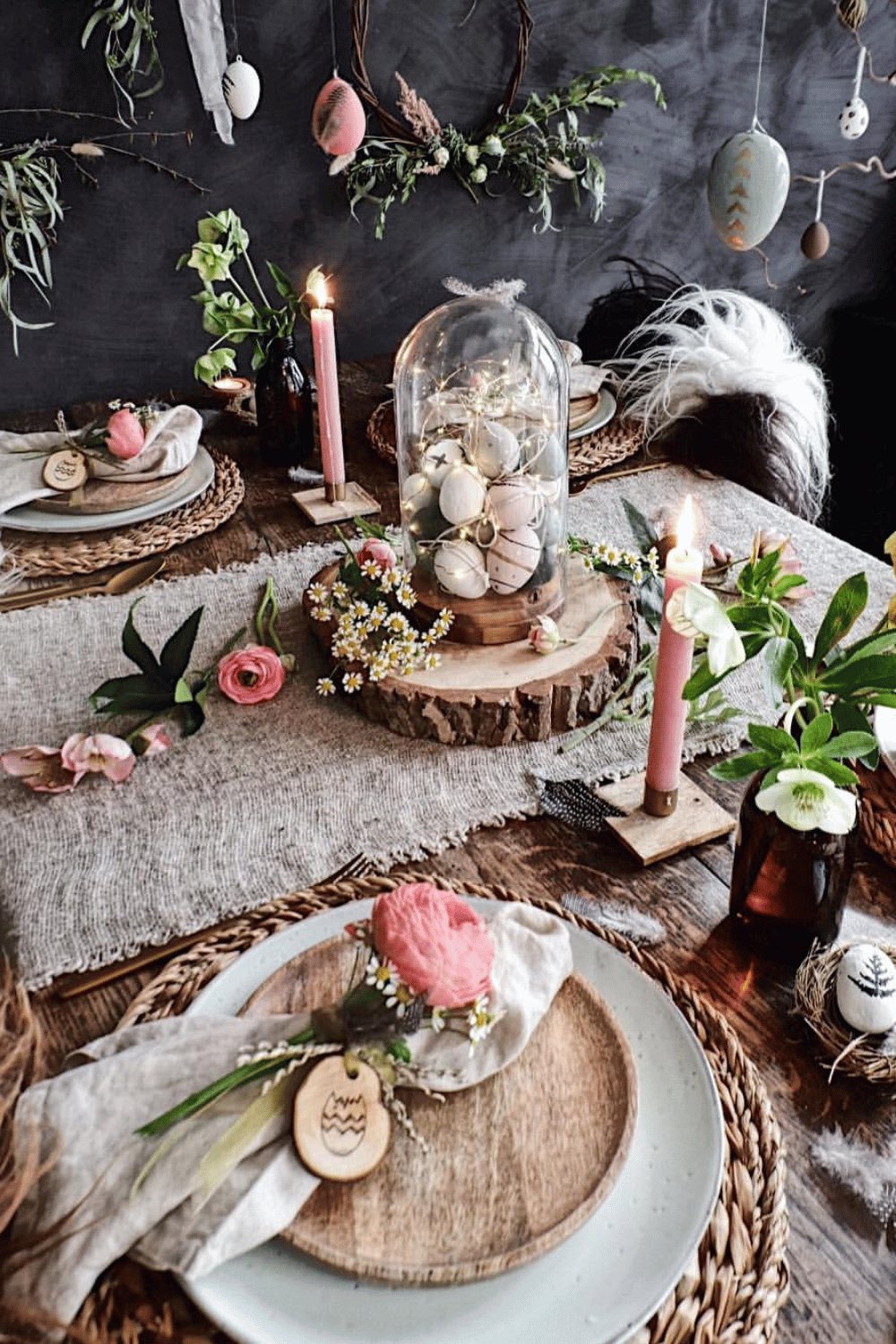 enchanted easter egg cloche centerpiece