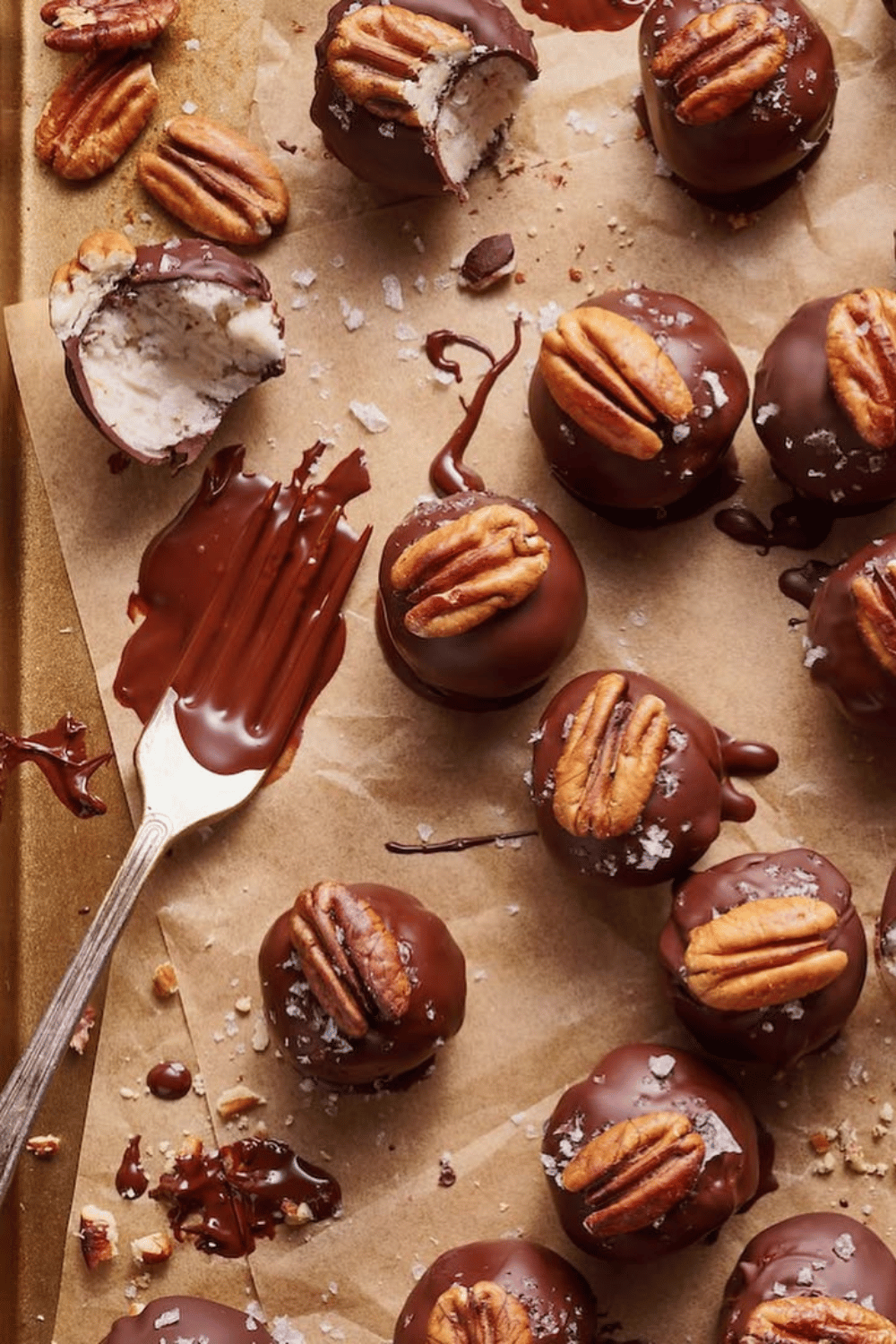 Chocolate-coated coconut truffles are the perfect sweet addition to your Easter appetizer spread... bite-sized, indulgent, and delicious!