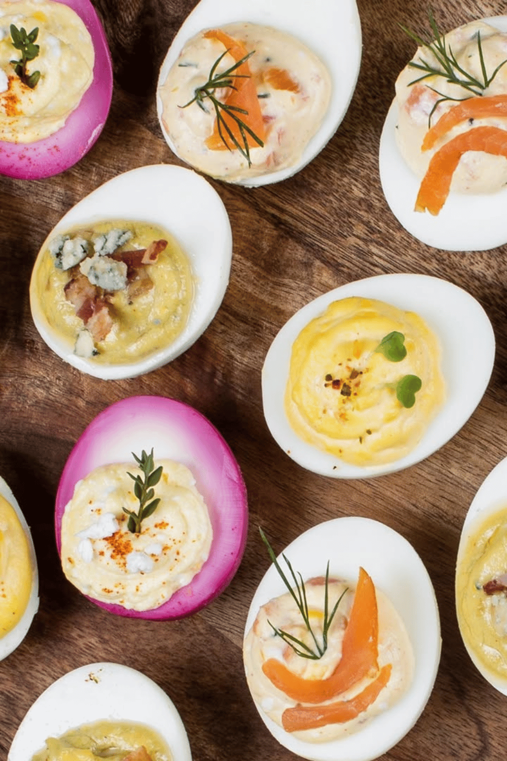 Take deviled eggs to the next level with gourmet toppings... an irresistible Easter appetizer idea that’s perfect for Easter brunch!