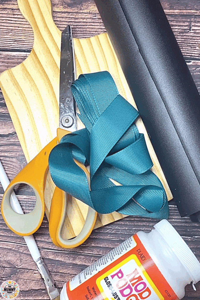 Supplies for DIY Kitchen Chalkboard Sign