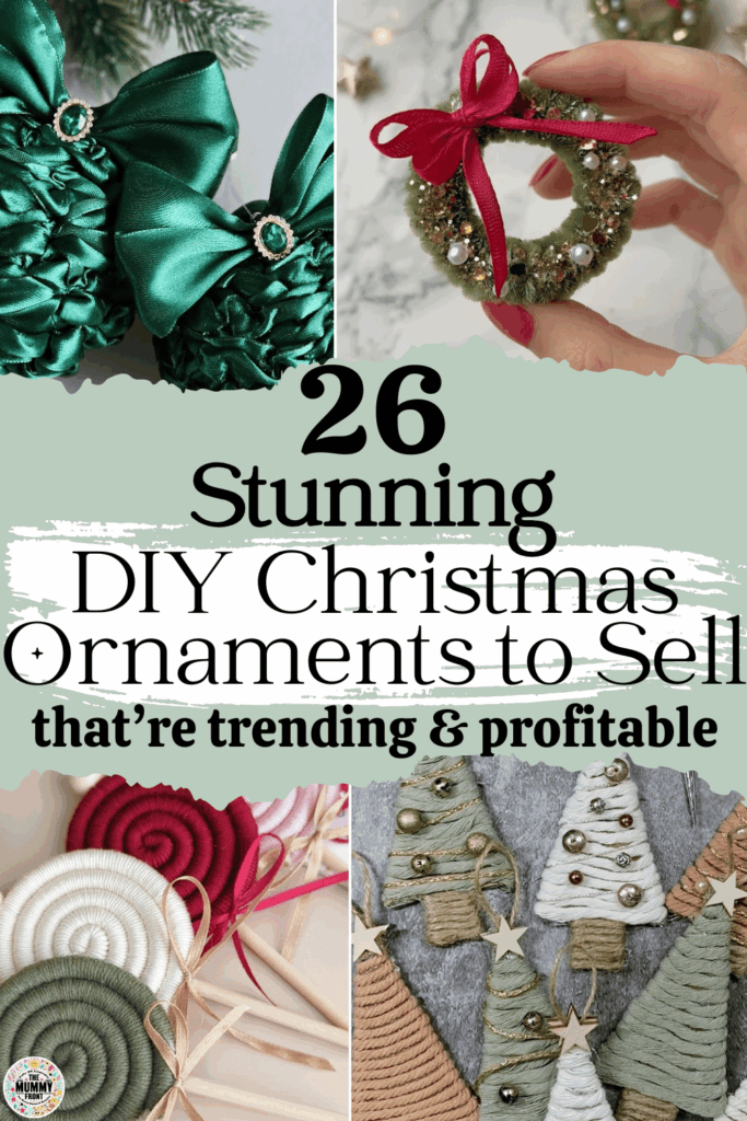 Looking for easy Christmas crafts to sell this holiday season? You’ll love these DIY Christmas ornaments to sell... they’re quick, simple, and oh-so-profitable! From Christmas ornaments to make and sell to easy Christmas crafts to sell on Etsy, these handmade crafts that sell well are perfect for craft shows, farmers markets, or at-home crafters who love creating beautiful DIY crafts to sell for extra holiday income.
