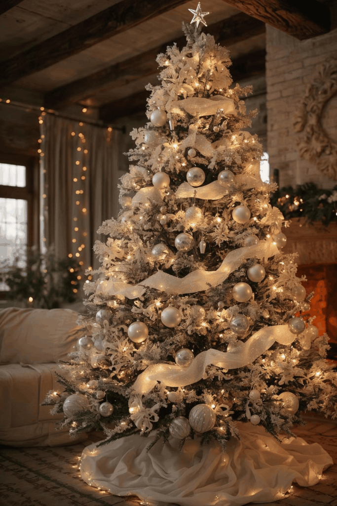 White Christmas Tree Decor, White Christmas Tree Ideas