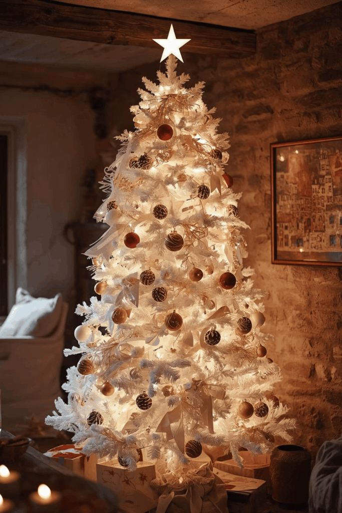 White Christmas Tree Decor, White Christmas Tree Ideas