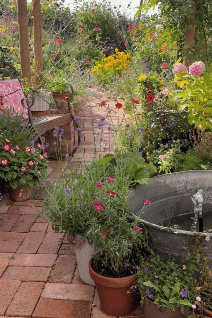 Small cottage garden