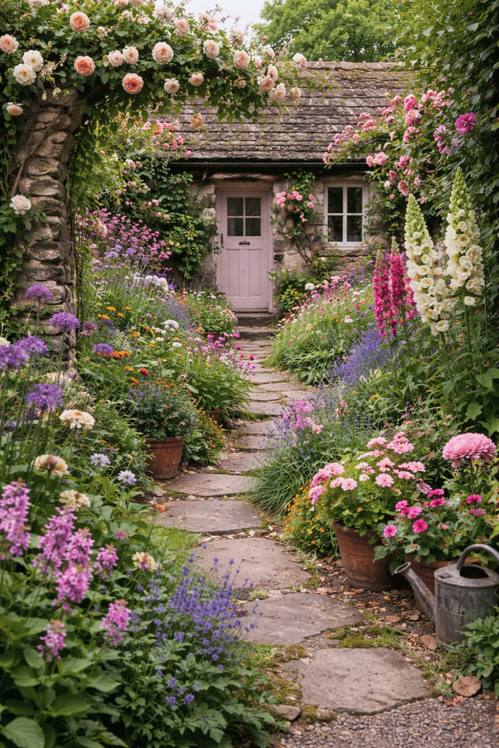 31 Charming Small Cottage Garden Ideas to Recreate - The Mummy Front