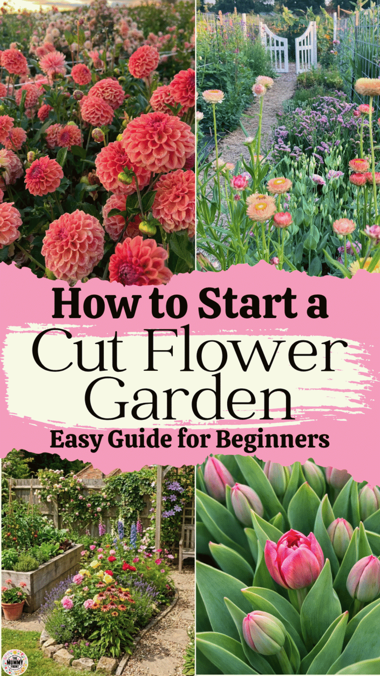 How to Start a Cut Flower Garden For Beginners - The Mummy Front