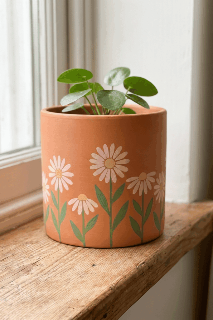 Painted flower pots 