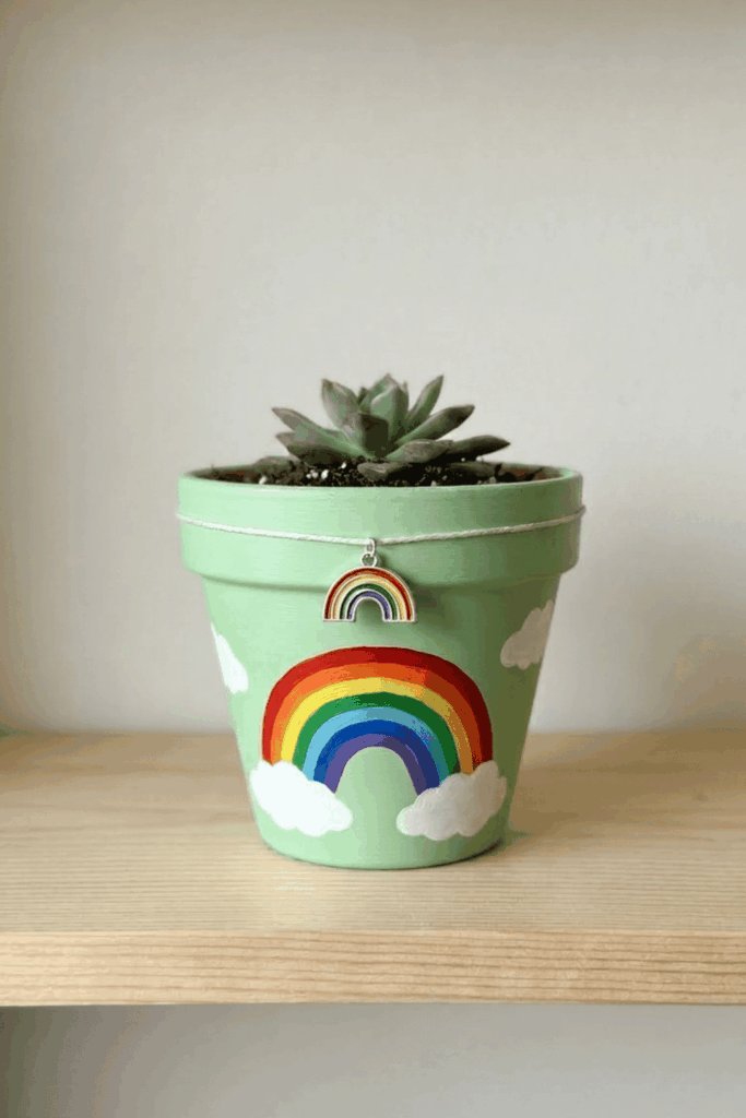 Painted flower pots 