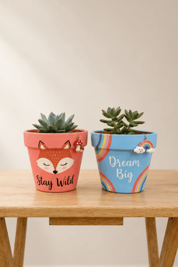Painted flower pots 