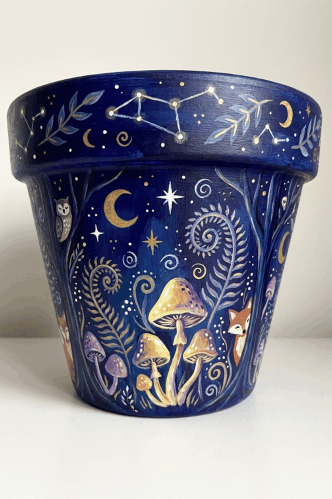 Painted flower pots 