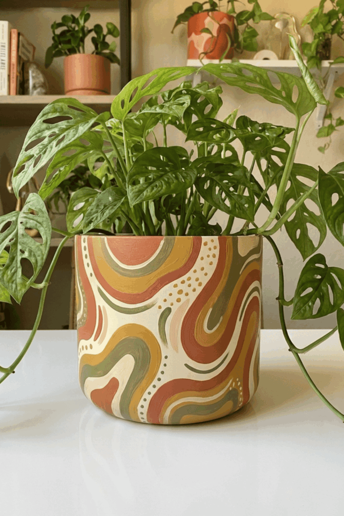 Painted flower pots 