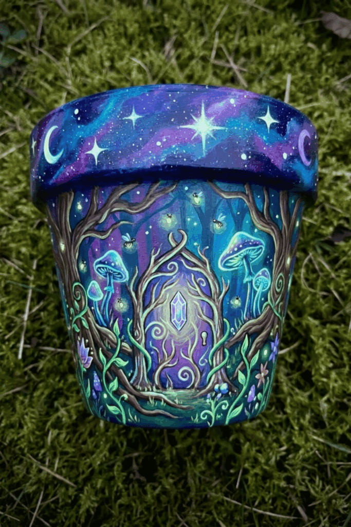 Painted flower pots 