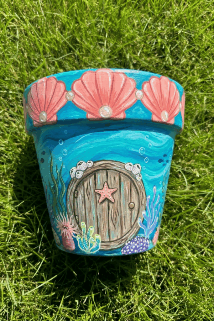 Painted flower pots 