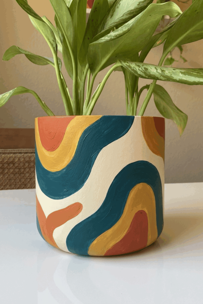 Painted flower pots 
