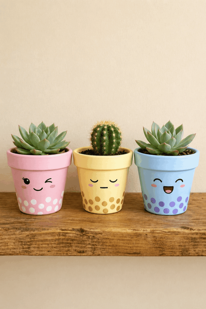 Painted flower pots 