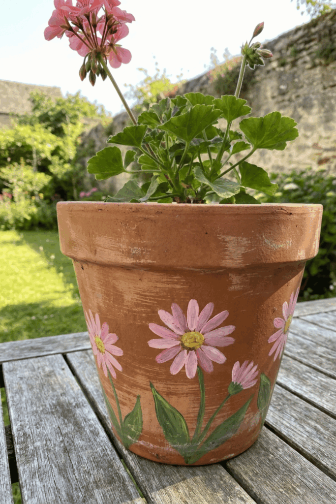 Painted flower pots 