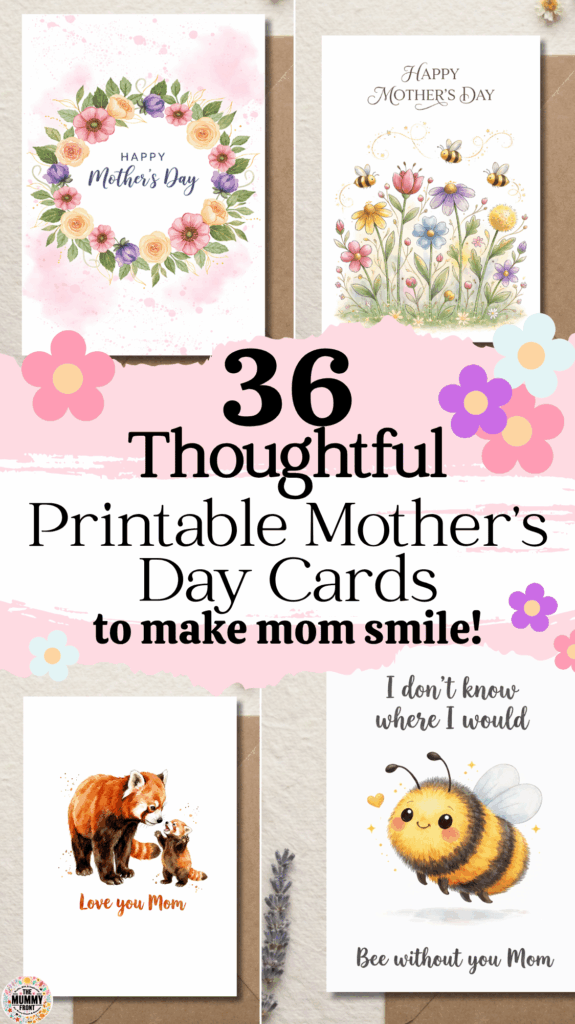 Looking for cute Mothers Day cards DIY ideas that still feel easy and polished? This collection of Mother’s Day printables includes sweet florals, funny animal cards, and thoughtful designs you can print at home. Whether you need a Happy Mothers Day printable, a lovely Mothers Day card design, or simple homemade Mothers Day card ideas, these printable options make it easy to create something personal and beautiful for Mom.