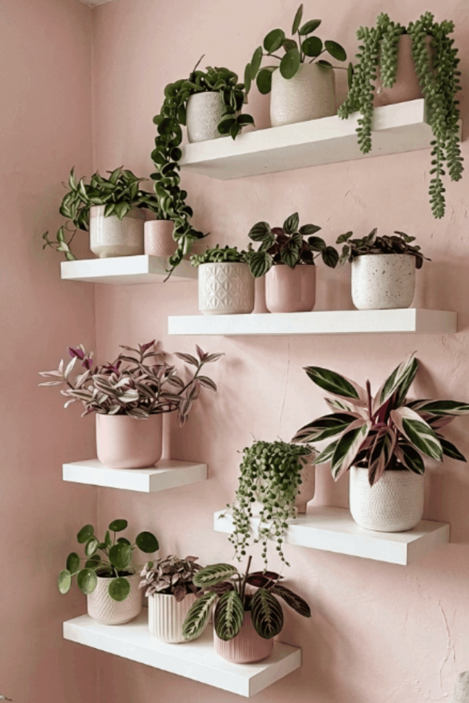 plant wall shelf ideas