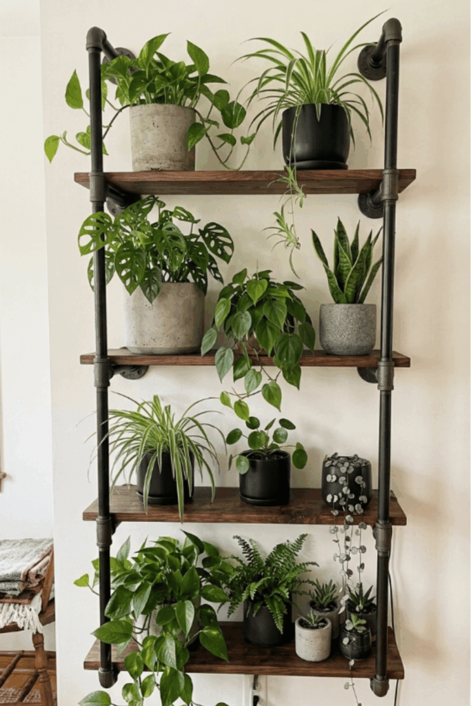 plant wall shelf ideas