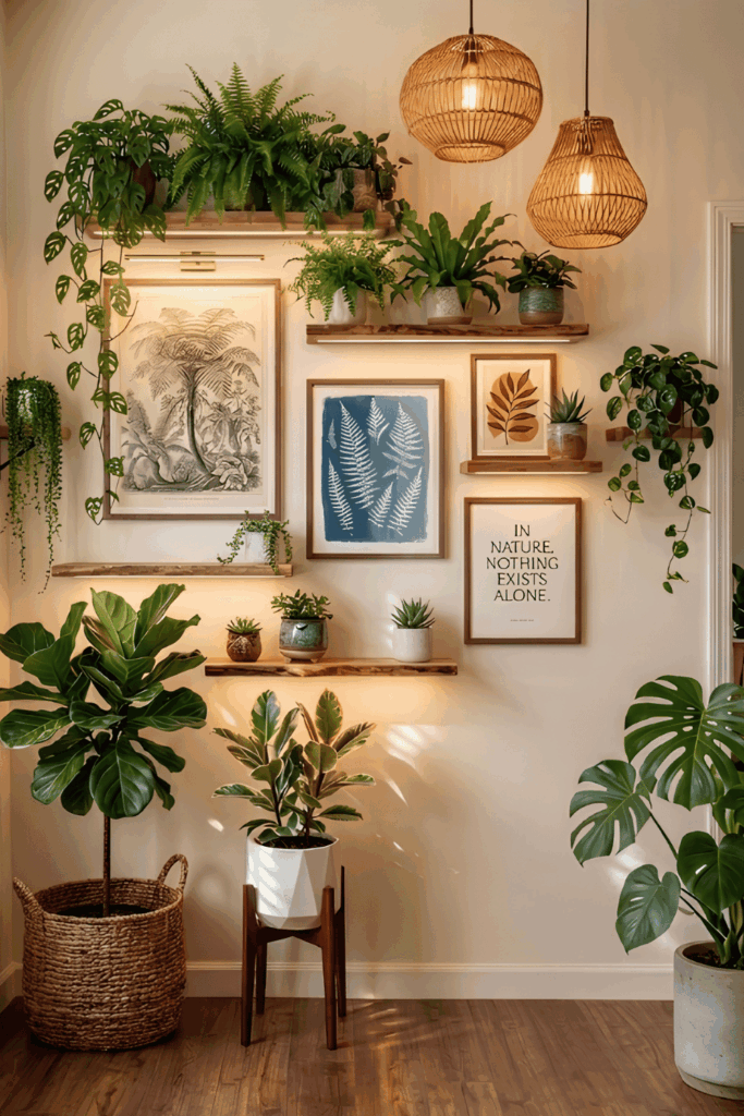 plant wall shelf ideas