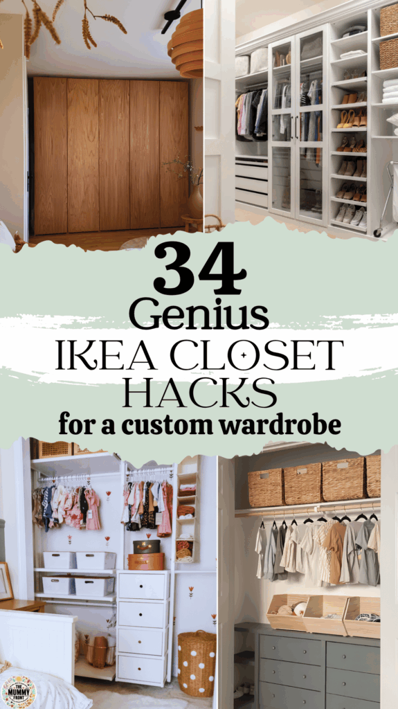 IKEA closet hacks can turn simple wardrobes, bookcases and drawer units into storage that looks beautifully custom. These IKEA hacks furniture ideas include built-in PAX wardrobes, KALLAX storage beds, open ELVARLI closets and clever BILLY shelving. You’ll also find easy IKEA hacks for adding trim, wallpaper, lighting and upgraded handles, with plenty of IKEA inspirations for small bedrooms, awkward spaces and walk-in wardrobes.