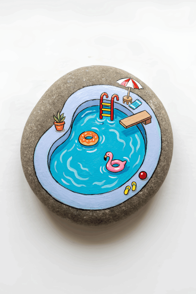 Summer rock painting ideas