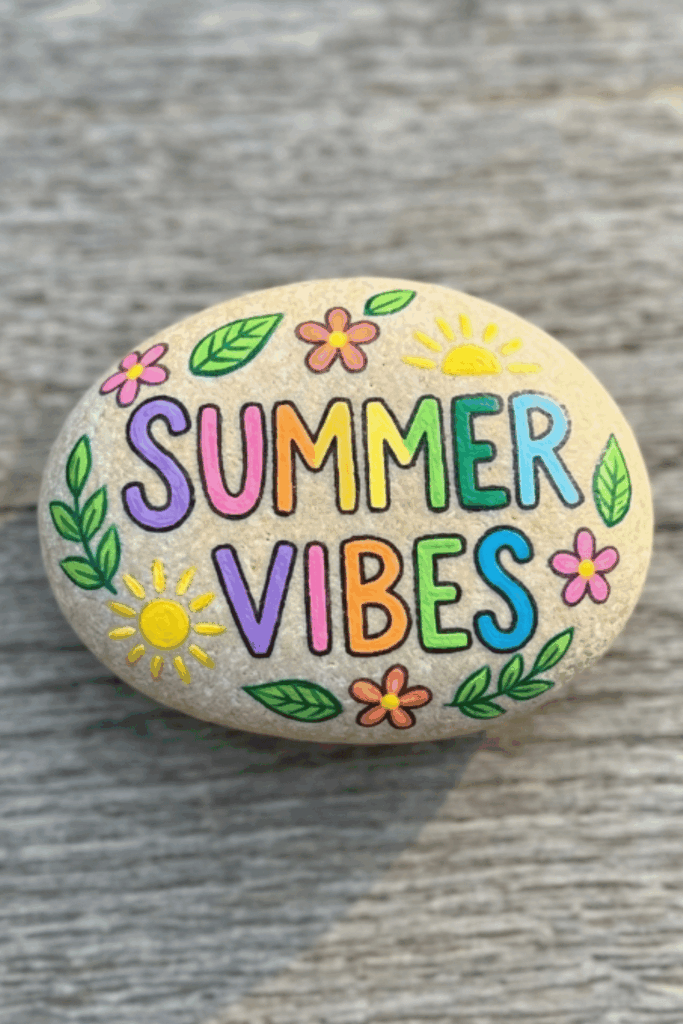 Summer rock painting ideas