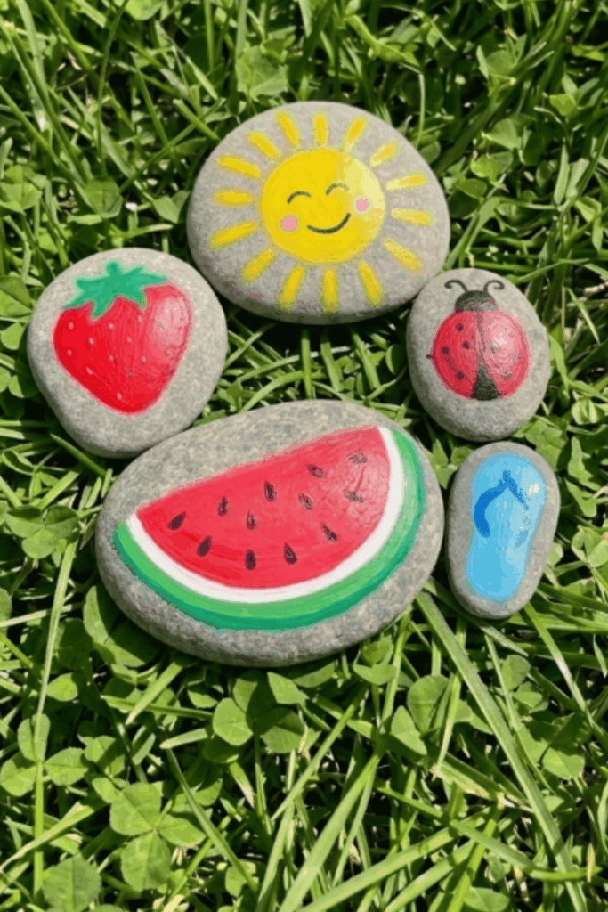 Summer rock painting ideas