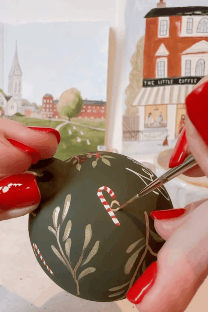 christmas ornament painting ideas to try